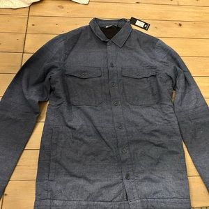 Travis Mathew Towner Buttoned Brushed Flannel Jacket - Men's Small